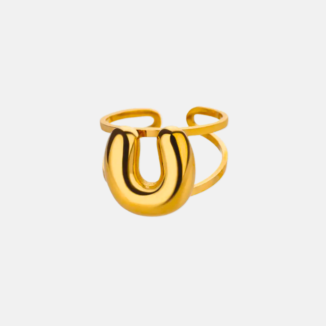 Bubble Letter Ring