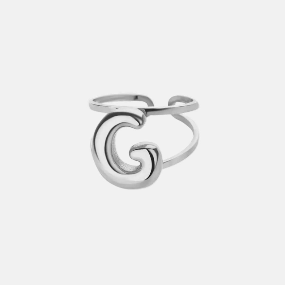 Bubble Letter Ring