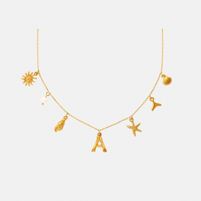 Seastar Letter Halskette