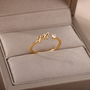 Selvola Letter Ring