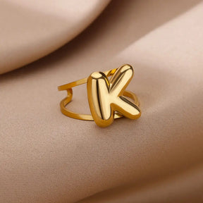 Bubble Letter Ring