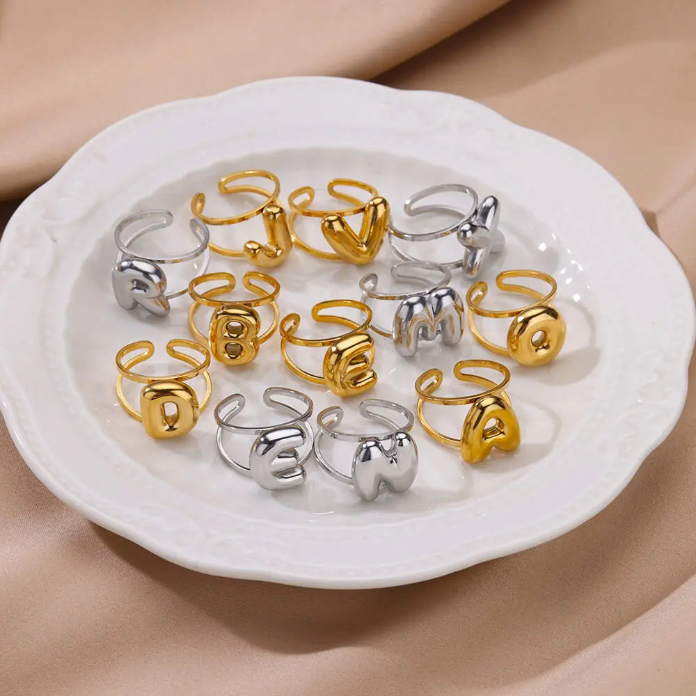Bubble Letter Ring