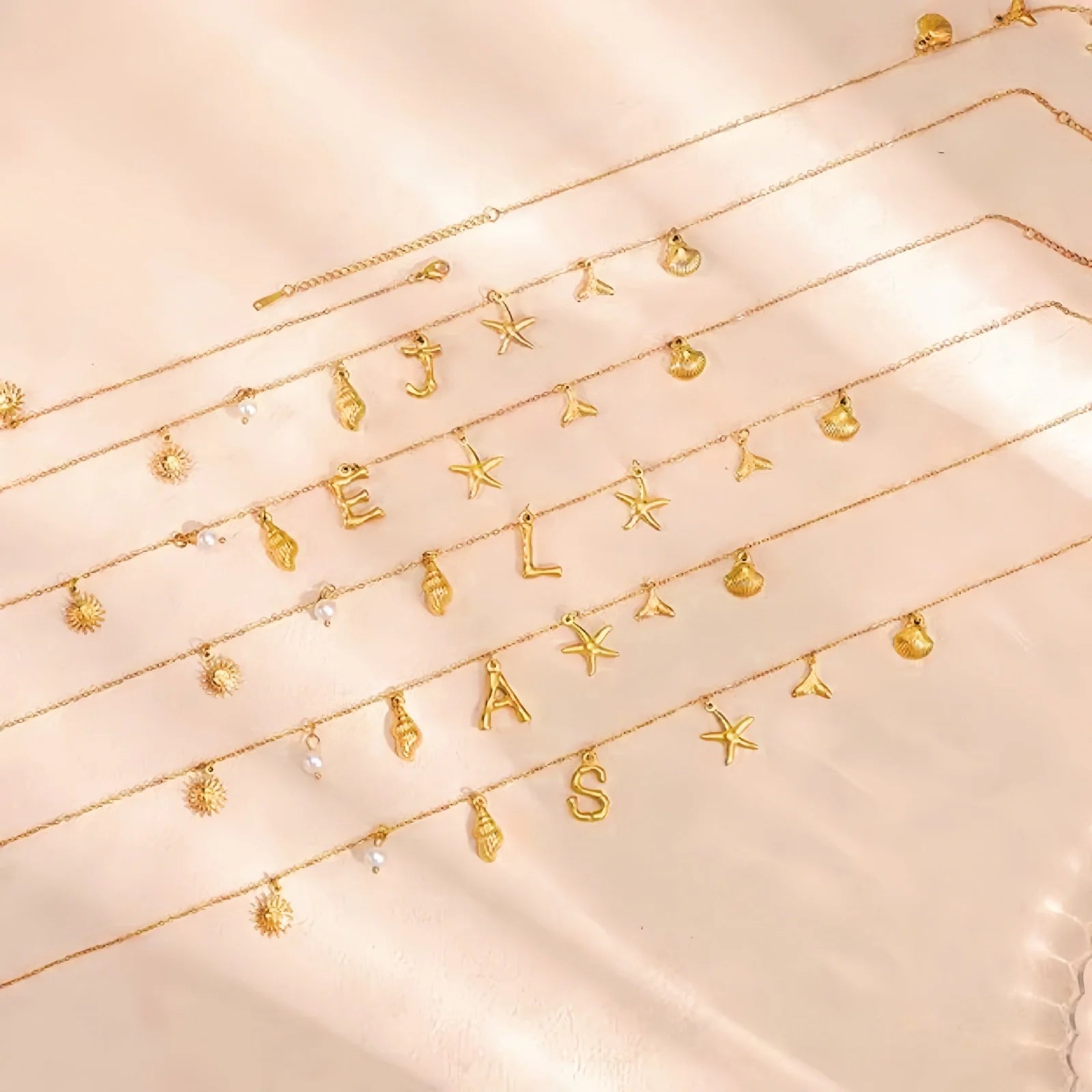 Seastar Letter Halskette