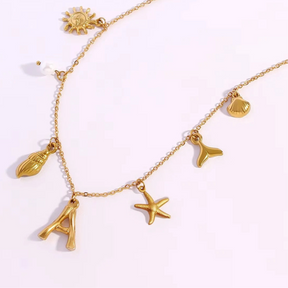 Seastar Letter Halskette
