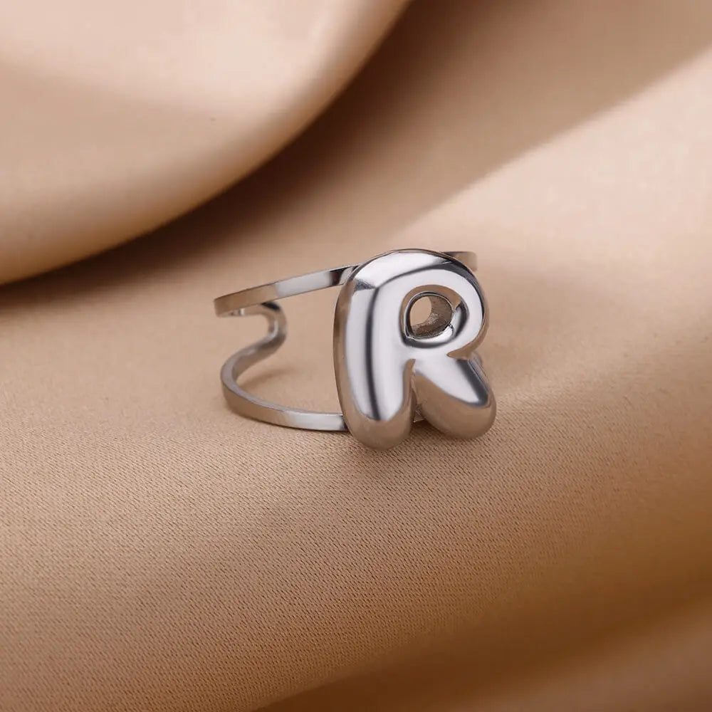 Bubble Letter Ring